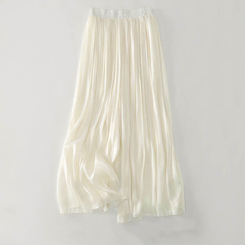 Buddha Stones Sommerliche, schlichte Damen-Polyesterhose - Beige - US8-10, UK/AU12-14, EU40-42 (2XL) - image 4