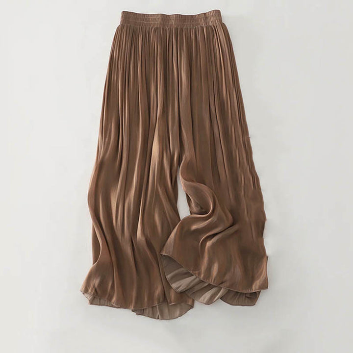Buddha Stones Sommerliche, schlichte Damen-Polyesterhose - Sattelbraun - US8-10, UK/AU12-14, EU40-42 (2XL) - image 20