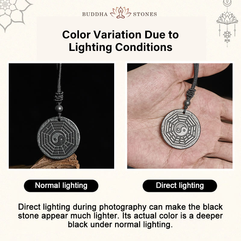 Buddha Stones aus authentischem Shungit, Yin-Yang-Bagua-Schutzsymbol - image 4