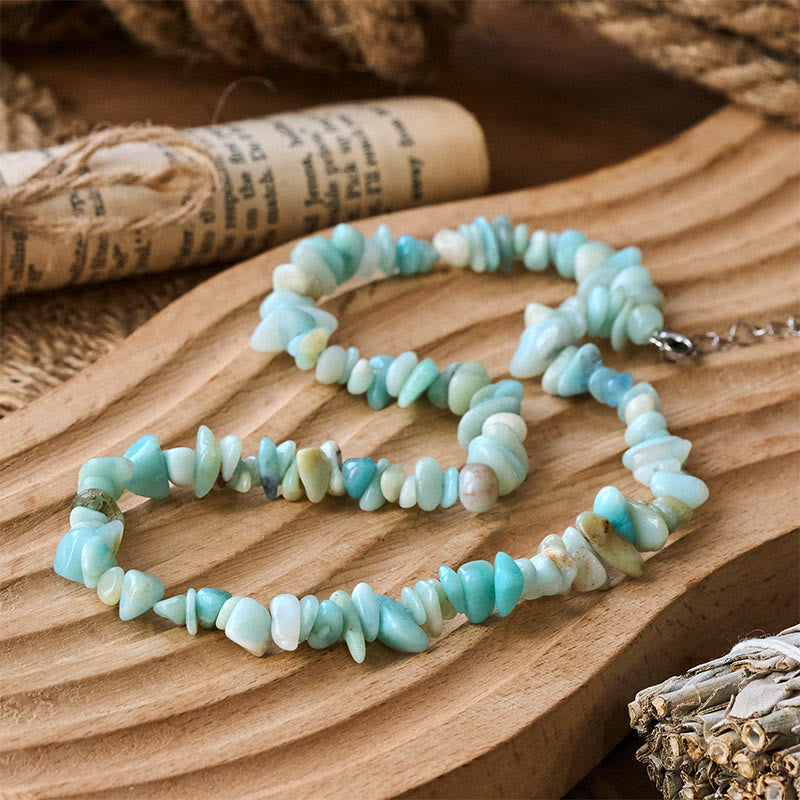 Halskette mit Buddha Stonesn, natürlichem Kristallstein, Glücksbringer - image 5