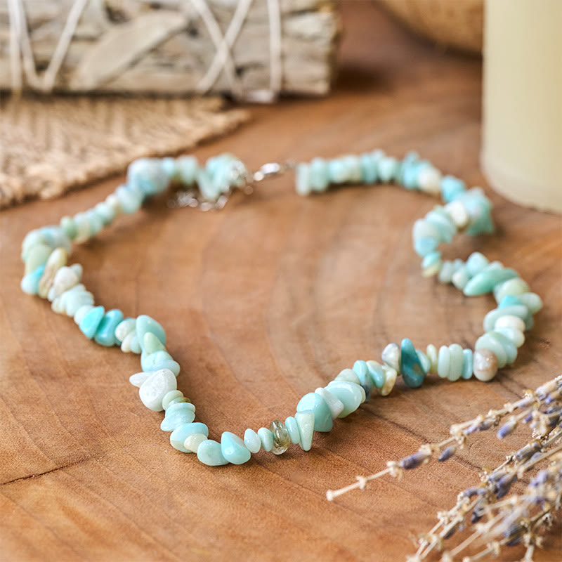 Halskette mit Buddha Stonesn, natürlichem Kristallstein, Glücksbringer - image 4