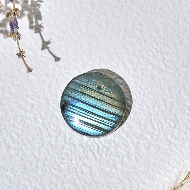 Buddha Stones Natürliche runde Labradorit-Heilungsfigur Dekoration - image 7