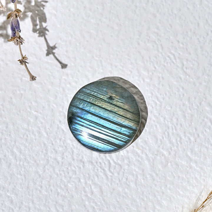 Buddha Stones Natürliche runde Labradorit-Heilungsfigur Dekoration - image 7