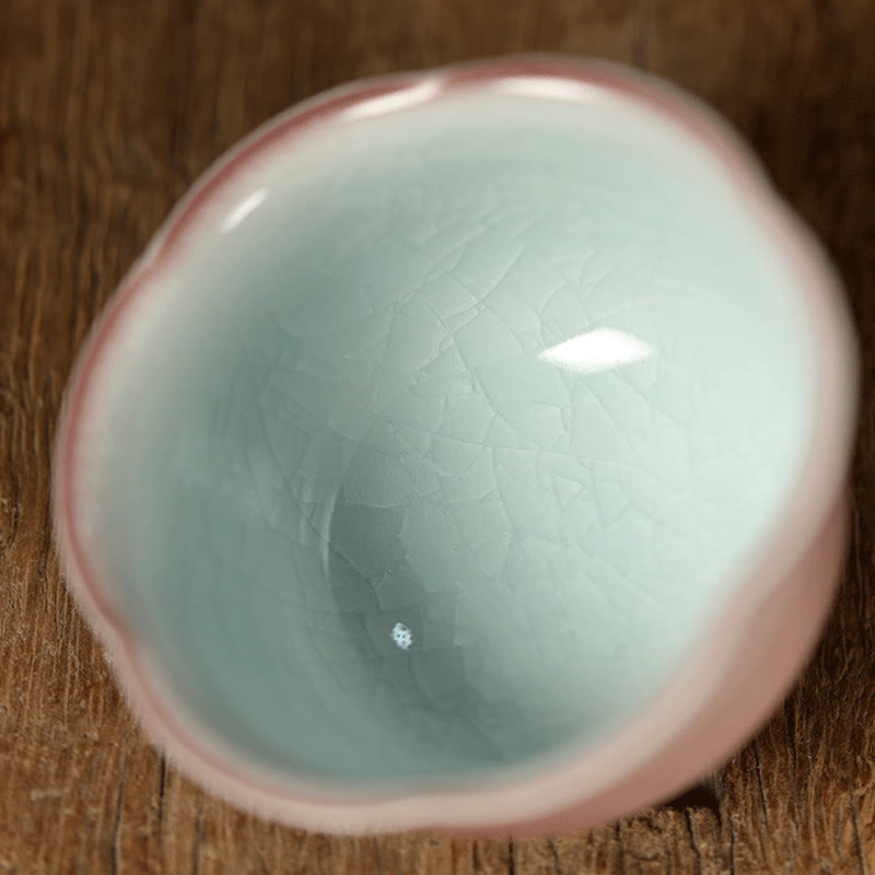 Buddha Stones Handbemalte Keramik-Teetasse mit Kaninchen-, Orchideen- und Begonienmotiv, Kung-Fu-Teetasse, 75 ml - image 9