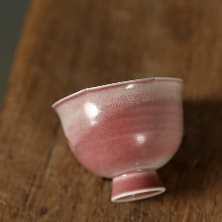 Buddha Stones Handbemalte Keramik-Teetasse mit Kaninchen-, Orchideen- und Begonienmotiv, Kung-Fu-Teetasse, 75 ml - image 13