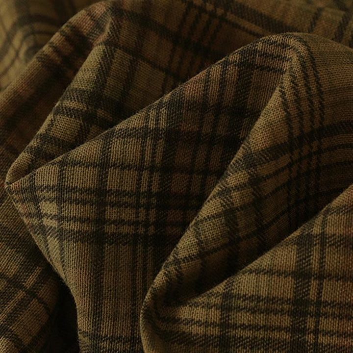 Buddha Stones Damen-Haremshose mit kariertem Frühlingsmuster, Länge 7-8, mit Taschen - image 12