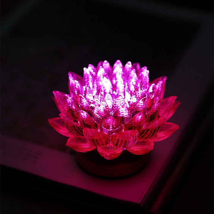 Buddha Stones Lotus Liuli Glas Kupfer Messing Neubeginn Wohndekoration - image 46