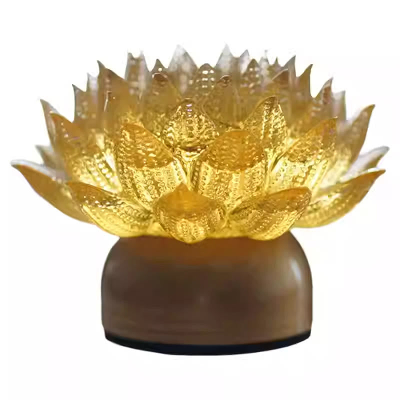 Buddha Stones Lotus Liuli Glas Kupfer Messing Neubeginn Wohndekoration - image 23