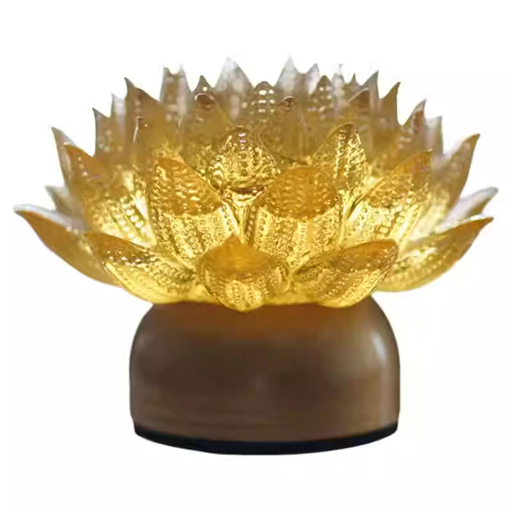Buddha Stones Lotus Liuli Glas Kupfer Messing Neubeginn Wohndekoration - image 23