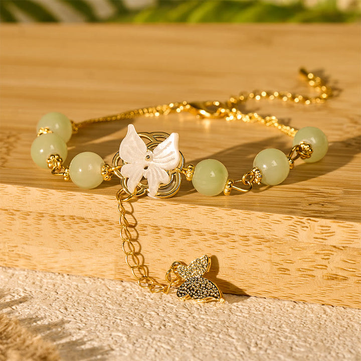 Buddha Stones Liuli Glasperlen-Schmetterlings-Segensarmband der Liebe - image 6