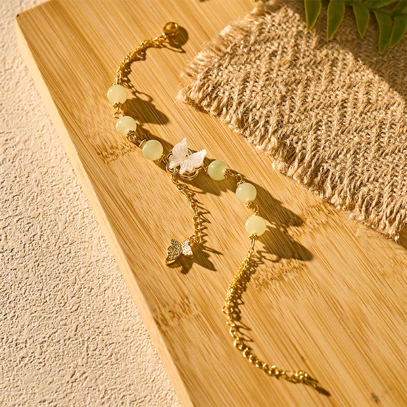 Buddha Stones Liuli Glasperlen-Schmetterlings-Segensarmband der Liebe - image 4