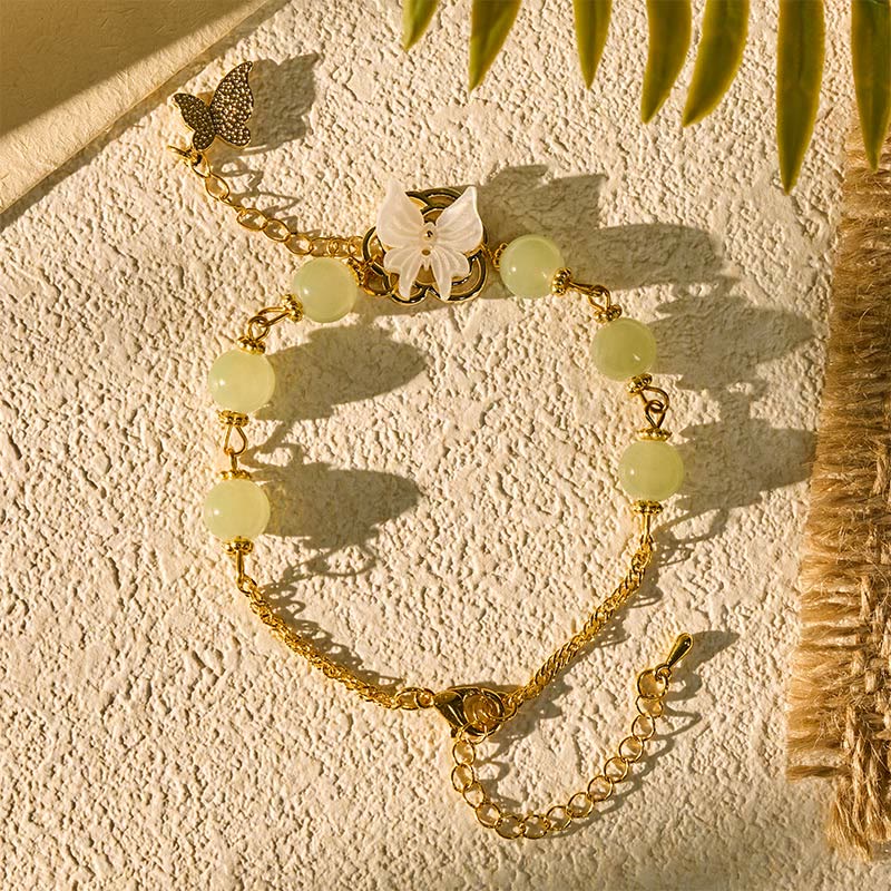 Buddha Stones Liuli Glasperlen-Schmetterlings-Segensarmband der Liebe - image 2