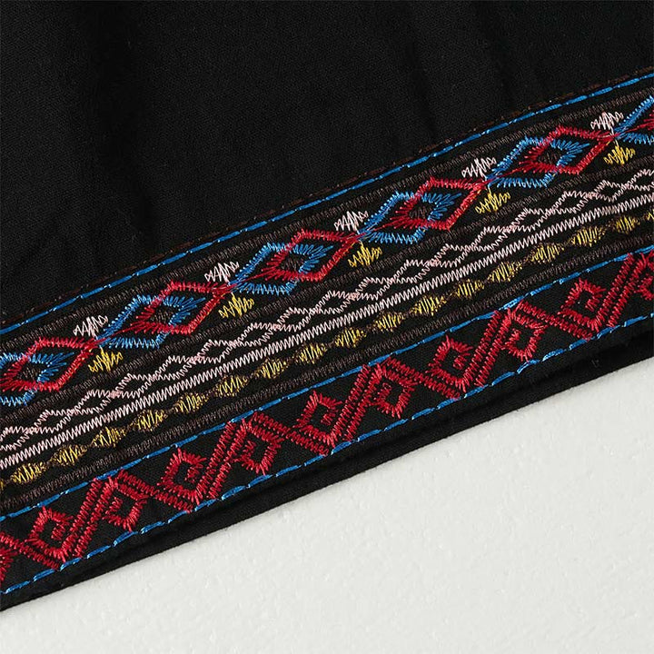 Buddha Stones Schlichte, gestreifte Damenhose im Bohemian-Stil mit weitem Bein und Taschen - image 13