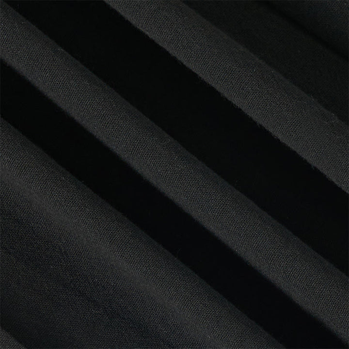 Buddha Stones Schlichte, gestreifte Damenhose im Bohemian-Stil mit weitem Bein und Taschen - image 14