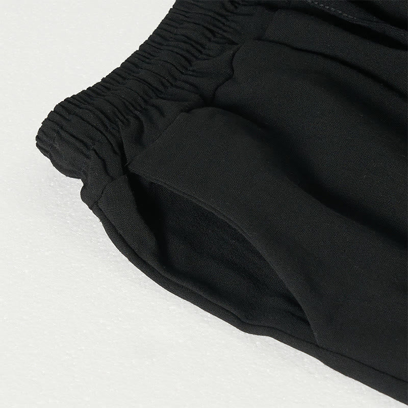 Buddha Stones Schlichte, gestreifte Damenhose im Bohemian-Stil mit weitem Bein und Taschen - image 12