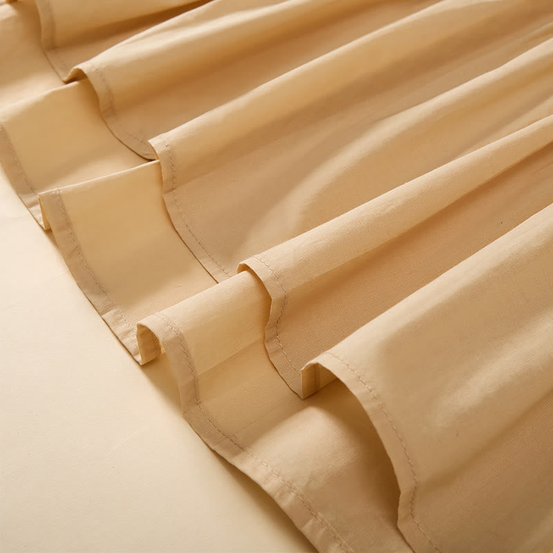 Buddha Stones Sommerliches, einfarbiges Kurzarmhemd für Damen mit V-Ausschnitt und Zierknöpfen - image 5