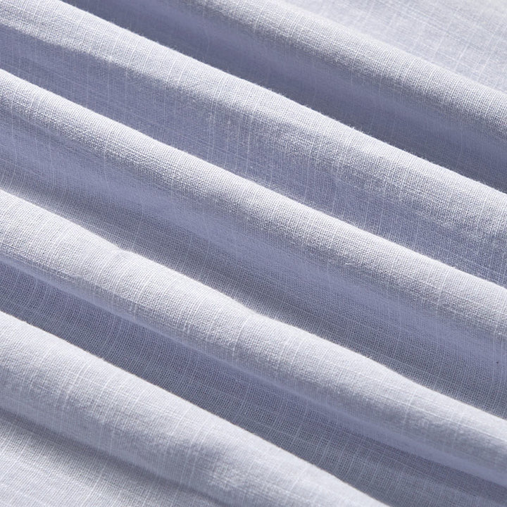 Buddha Stones Sommerliches Midikleid mit Weinrebenstickerei, Schnürung, kurzen Ärmeln und Taschen - image 5