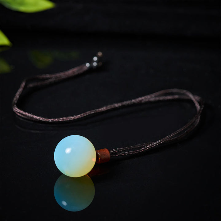 Buddha Stones Halskettenanhänger aus weißem und rosafarbenem Tigerauge-Rauchquarz zum Schutz vor diesen Elementen - image 11