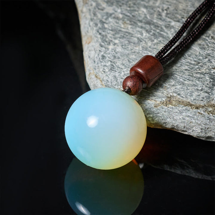 Buddha Stones Halskettenanhänger aus weißem und rosafarbenem Tigerauge-Rauchquarz zum Schutz vor diesen Elementen - image 10