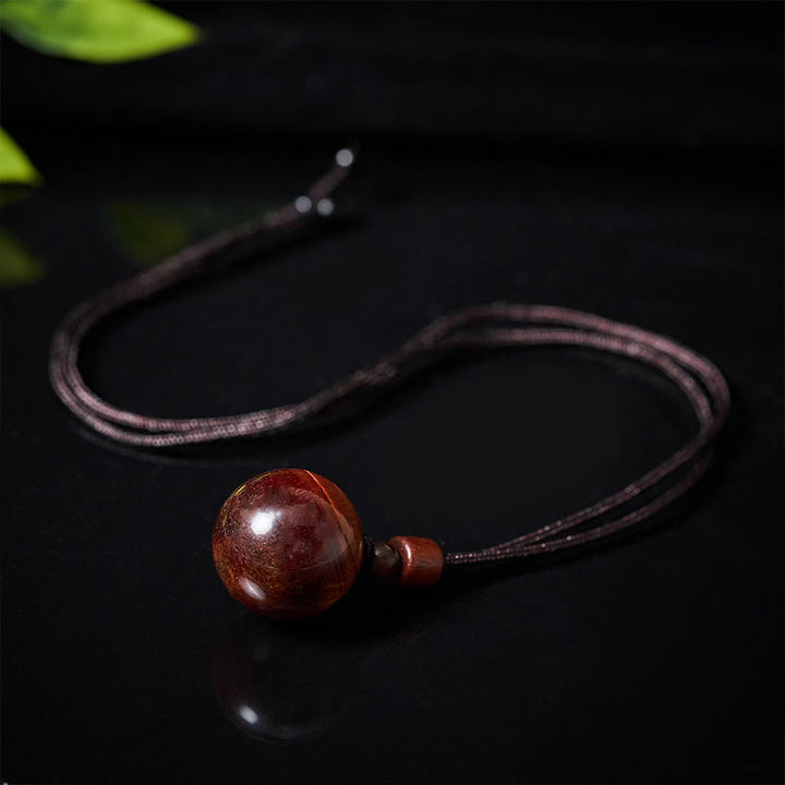 Buddha Stones Halskettenanhänger aus weißem und rosafarbenem Tigerauge-Rauchquarz zum Schutz vor diesen Elementen - image 31