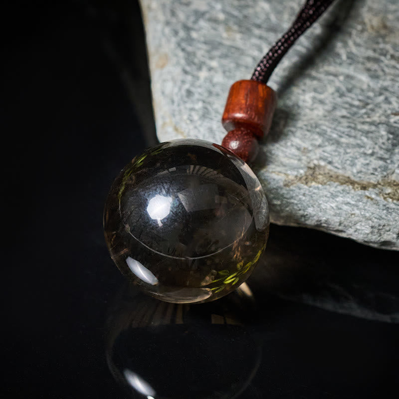 Buddha Stones Halskettenanhänger aus weißem und rosafarbenem Tigerauge-Rauchquarz zum Schutz vor diesen Elementen - image 34