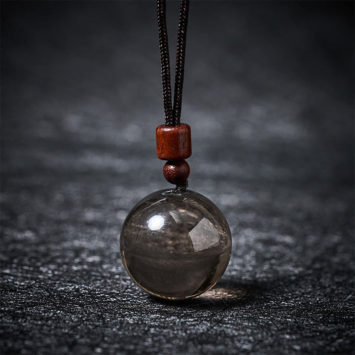 Buddha Stones Halskettenanhänger aus weißem und rosafarbenem Tigerauge-Rauchquarz zum Schutz vor diesen Elementen - Rauchquarz - image 33