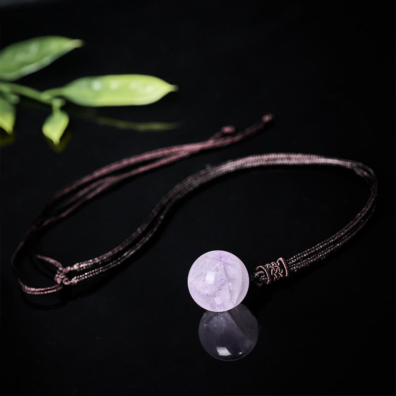 Buddha Stones Amethyst Gelber Achat Verschiedene Achat Rosa Kristall Lazurit Lapislazuli Waage Halskette Anhänger - image 2