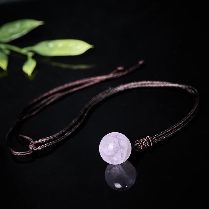 Buddha Stones Amethyst Gelber Achat Verschiedene Achat Rosa Kristall Lazurit Lapislazuli Waage Halskette Anhänger - image 2