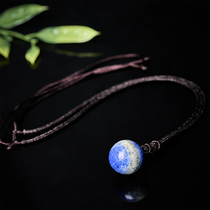 Buddha Stones Amethyst Gelber Achat Verschiedene Achat Rosa Kristall Lazurit Lapislazuli Waage Halskette Anhänger - image 25