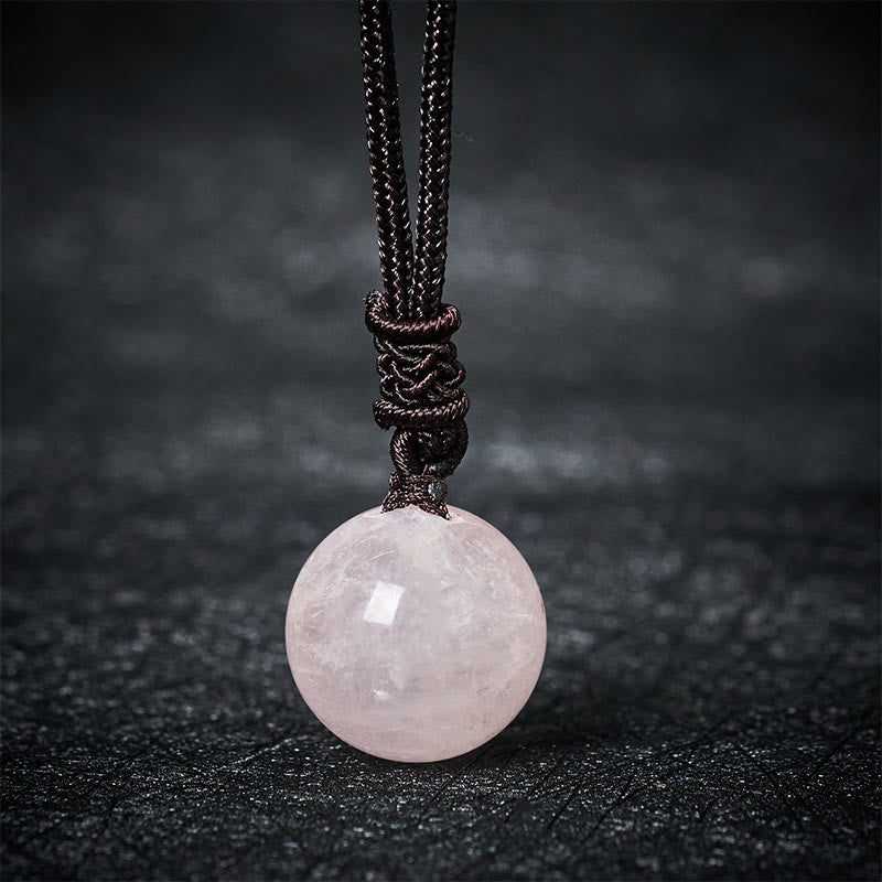 Buddha Stones Amethyst Gelber Achat Verschiedene Achat Rosa Kristall Lazurit Lapislazuli Waage Halskette Anhänger - Rosa Kristall - image 19