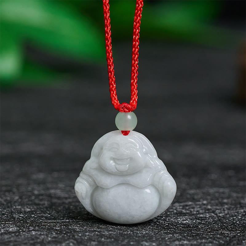 Jade Buddha Stones „Lachender Buddha“ – Symbol für Wohlstand - Lachender Buddha aus Jade - image 0