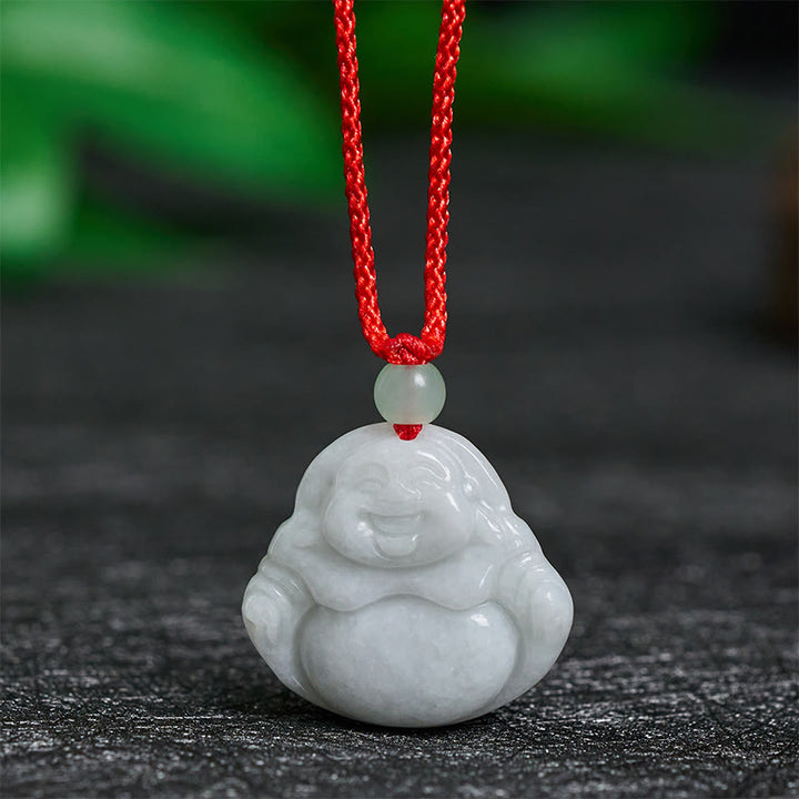 Jade Buddha Stones „Lachender Buddha“ – Symbol für Wohlstand - Lachender Buddha aus Jade - image 0