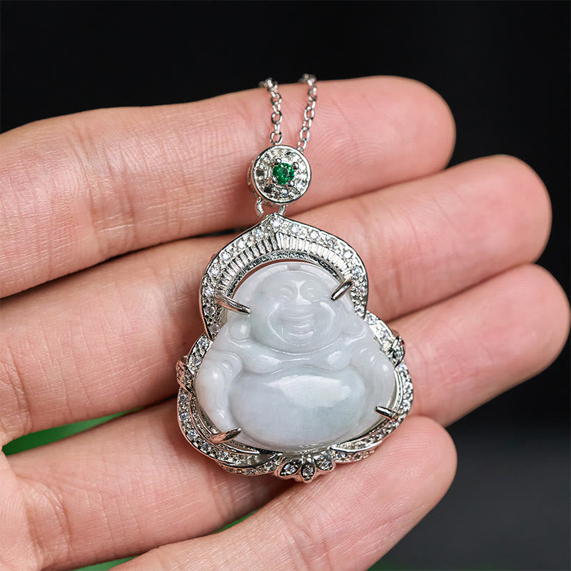 Buddha Stones Jade-Anhänger „Lachender Buddha“ – Symbol der Fülle - image 3