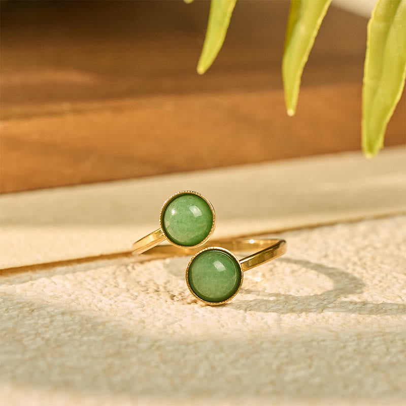 Buddha Stones Balance Calm Ring aus Titanstahl - image 1