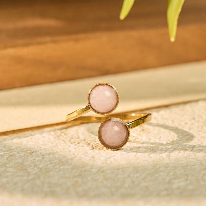 Buddha Stones Balance Calm Ring aus Titanstahl - image 9