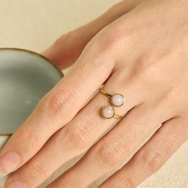 Buddha Stones Balance Calm Ring aus Titanstahl - image 12