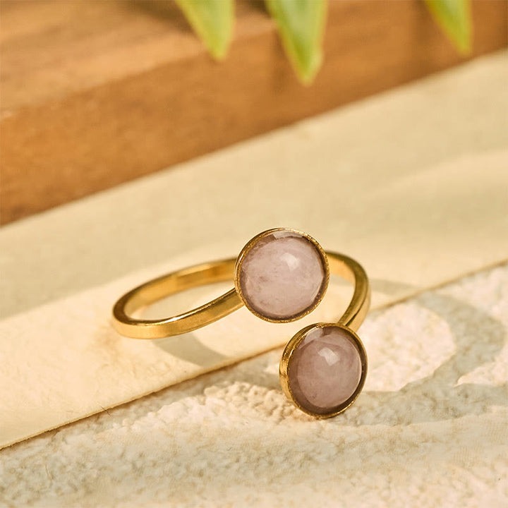 Buddha Stones Balance Calm Ring aus Titanstahl - image 10