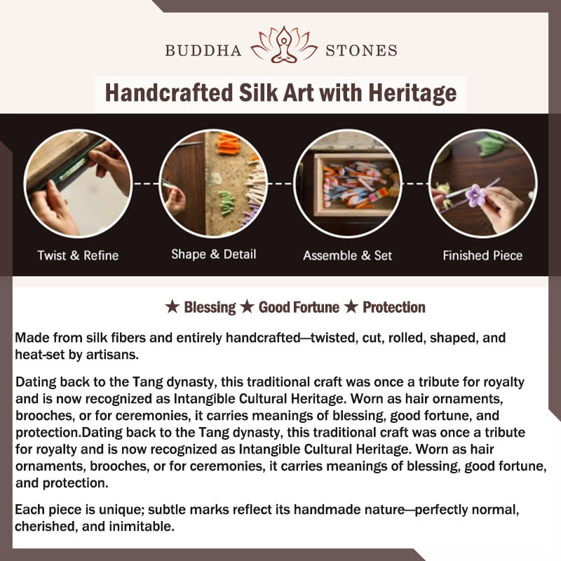 Buddha Stones Haarnadel aus Ebenholz, Samtblume, ruhig - image 5