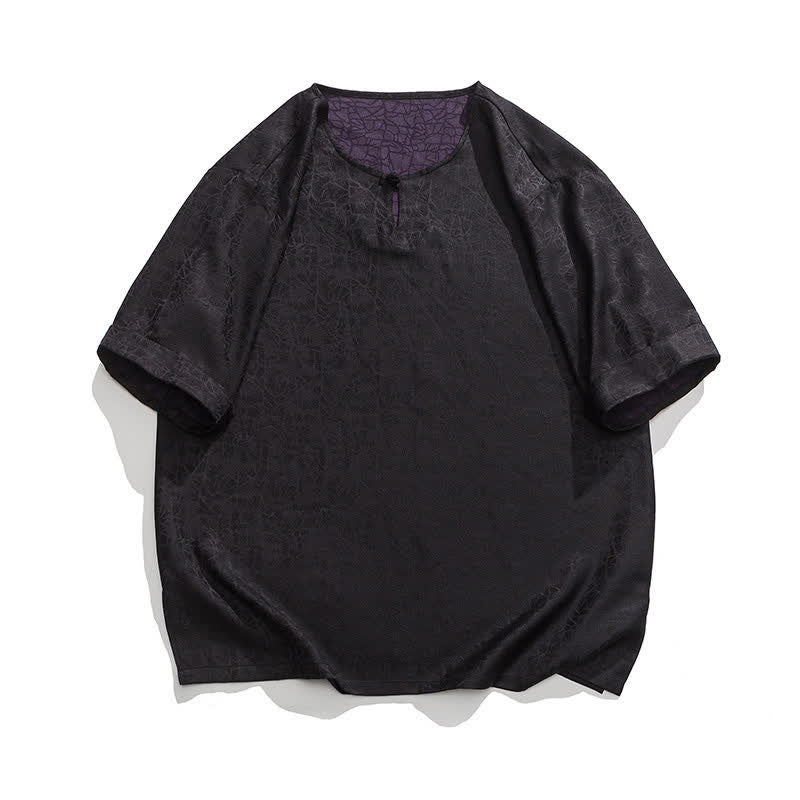 Buddha Stones Sommerliches Retro-T-Shirt mit Knister- und Wolkenmuster, Kurzarm, für Herren - Schwarz - US/ UK/AU46, EU56 (5XL) - image 33