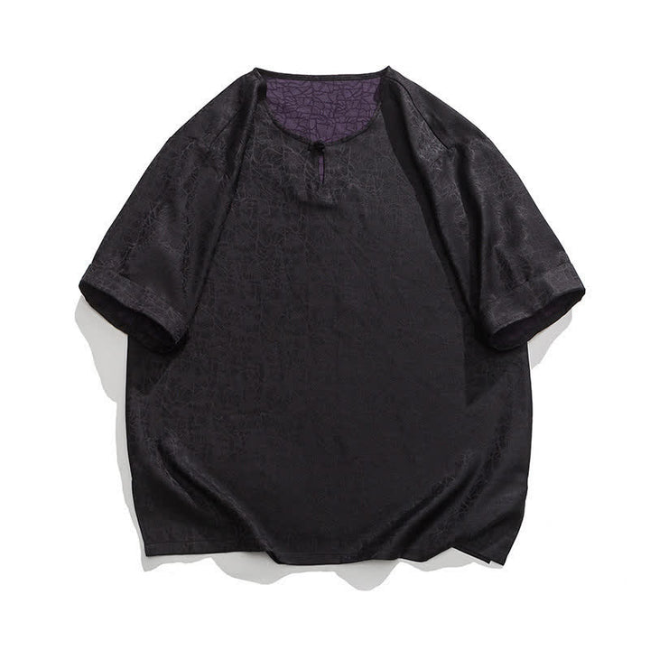 Buddha Stones Sommerliches Retro-T-Shirt mit Knister- und Wolkenmuster, Kurzarm, für Herren - Schwarz - US/ UK/AU46, EU56 (5XL) - image 33