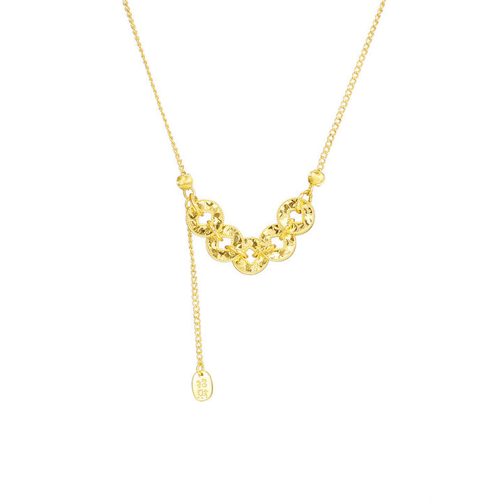 Buddha Stones Ring, Armband, Halskette und Anhänger aus 925er Sterlingsilber mit Fünf-Kaiser-Münzen zum Schutz. - image 1