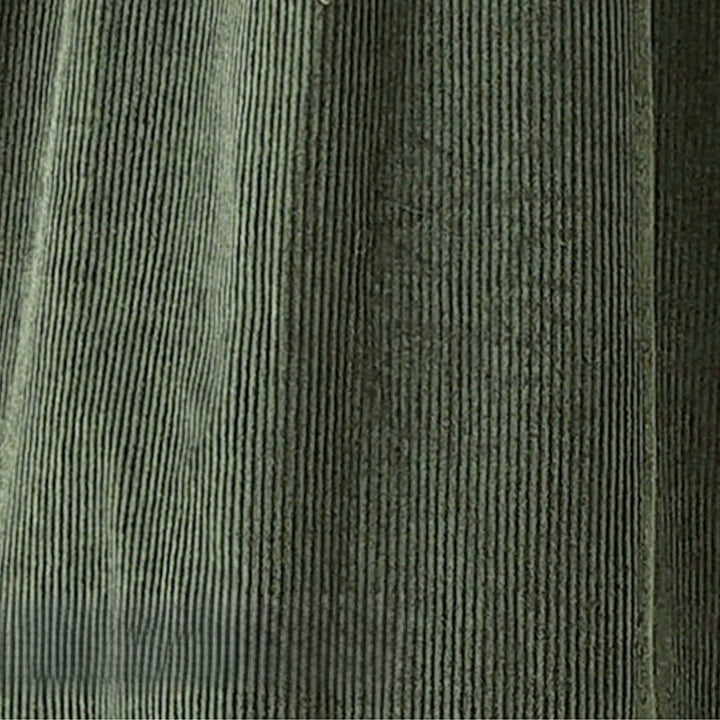 Buddha Stones Herbst Retro Knöpfe Design Cord Ärmelloses Midikleid mit Taschen - image 10