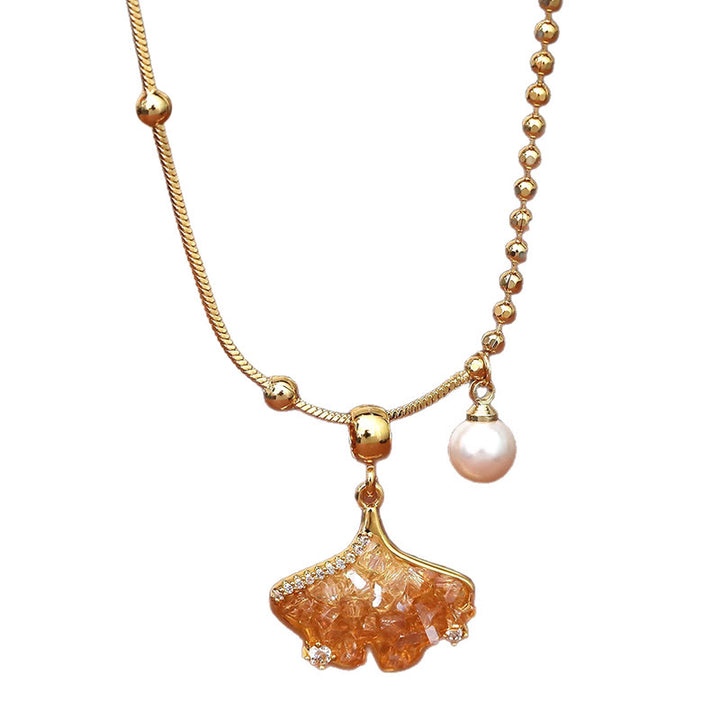 Buddha Stones Halskettenanhänger mit Champagner-Citrin-Kupfer-Perle – Schutz für Ihr Eigentum - image 5