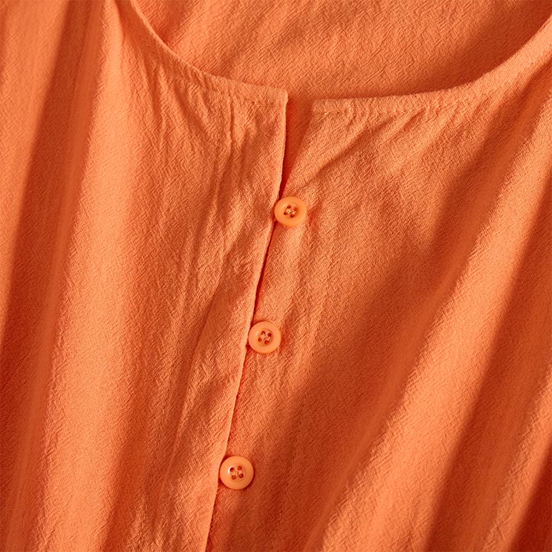 Buddha Stones -Stickerei, geometrisches Muster, halblange Ärmel, Damen-Midikleid mit Taschen - image 12