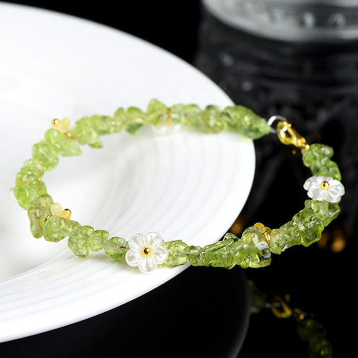 Buddha Stones Armband aus natürlichem Aquamarin, Peridot, Erdbeerquarz und verschiedenen Kristallen – Gelassenheit - image 15