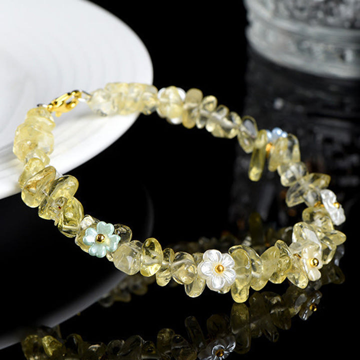 Buddha Stones Armband aus natürlichem Aquamarin, Peridot, Erdbeerquarz und verschiedenen Kristallen – Gelassenheit - image 20