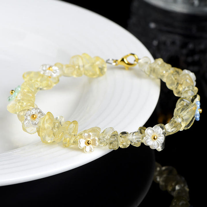 Buddha Stones Armband aus natürlichem Aquamarin, Peridot, Erdbeerquarz und verschiedenen Kristallen – Gelassenheit - image 18