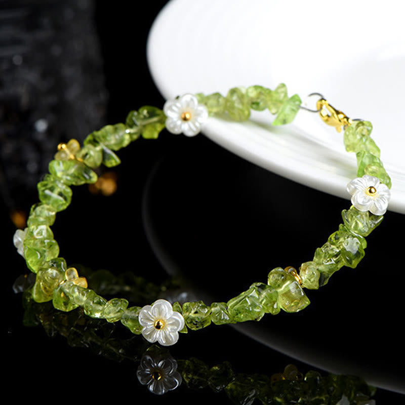 Buddha Stones Armband aus natürlichem Aquamarin, Peridot, Erdbeerquarz und verschiedenen Kristallen – Gelassenheit - image 13