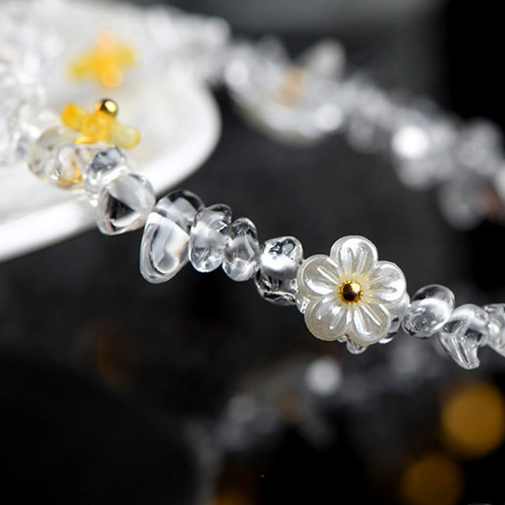 Buddha Stones Armband aus natürlichem Aquamarin, Peridot, Erdbeerquarz und verschiedenen Kristallen – Gelassenheit - image 33