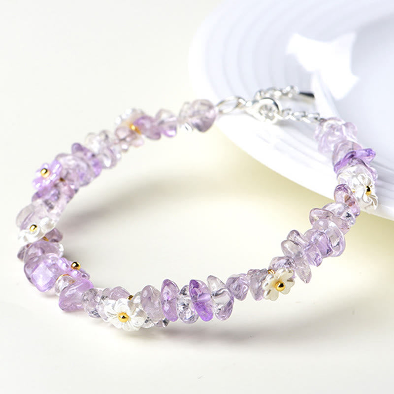 Buddha Stones Armband aus natürlichem Aquamarin, Peridot, Erdbeerquarz und verschiedenen Kristallen – Gelassenheit - image 42